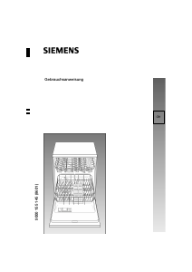 Bedienungsanleitung Siemens SE20T294EU Geschirrspüler