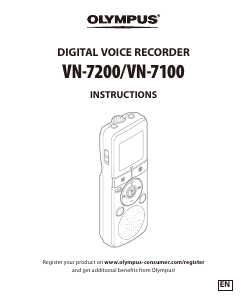 Handleiding Olympus VN-7100 Audiorecorder