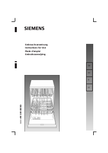 Manual Siemens SE24A261EU Dishwasher