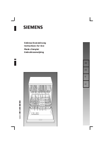 Bedienungsanleitung Siemens SE24A661 Geschirrspüler