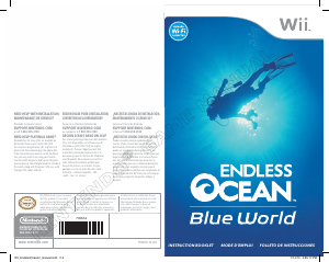 Manual Nintendo Wii Endless Ocean - Blue World