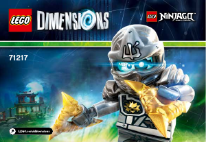 Käyttöohje Lego set 71217 Dimensions Zane-huvipakkaus