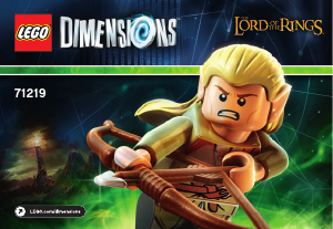 Käyttöohje Lego set 71219 Dimensions Legolas-huvipakkaus