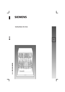 Manual Siemens SE34A261 Dishwasher