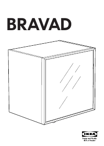 Посібник IKEA BRAVAD Шафа-вітрина