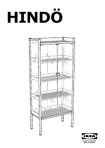 Brugsanvisning IKEA HINDO Vitrineskab