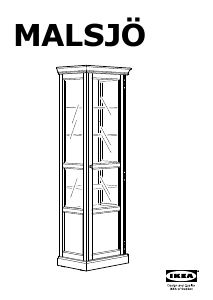 Brugsanvisning IKEA MALSJO (60x40) Vitrineskab