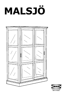 Használati útmutató IKEA MALSJO (102x47) Vitrin