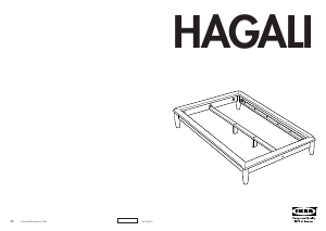 Manual IKEA HAGALI Cadru pat