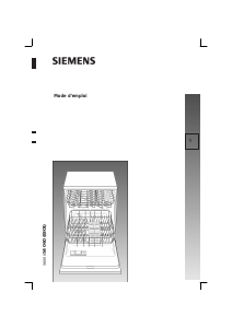 Mode d’emploi Siemens SE60A591 Lave-vaisselle