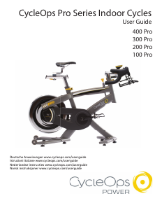 Manual CycleOps 100 Pro Exercise Bike