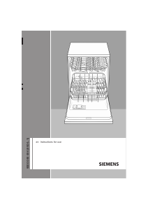 Manual Siemens SF35T451EU Dishwasher