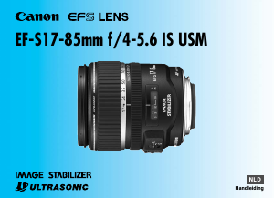 Handleiding Canon EF-S17-85mm 4/4-5.6 IS USM Objectief