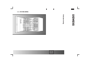 Bruksanvisning Siemens SL60A591 Diskmaskin