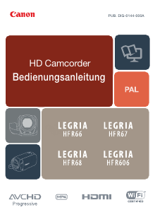 Bedienungsanleitung Canon LEGRIA HF R606 Camcorder