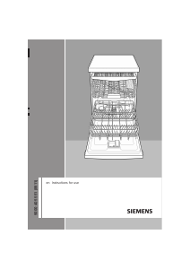 Manual Siemens SN24M280EX Dishwasher