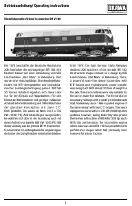 Bedienungsanleitung Brawa 61189 BR V 180 Modellbahn