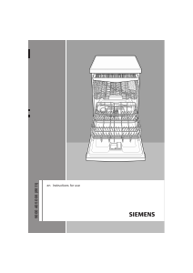 Manual Siemens SN26M591EU Dishwasher