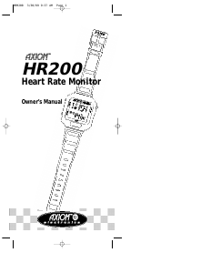 Manual Axiom HR200 Sports Watch