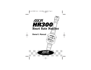 Handleiding Axiom HR300 Sporthorloge