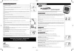 Manual Axiom A08C Cycling Computer