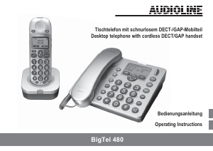 Bedienungsanleitung Audioline BigTel 480 Telefon