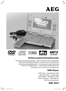 Manuale AEG DVD 4504 Lettore DVD