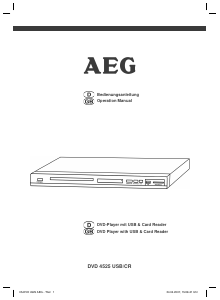 Manual AEG DVD 4525 CR DVD Player