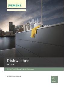 Manual Siemens SN436W01CS Dishwasher