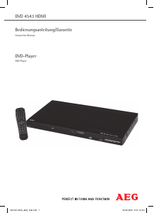 Bedienungsanleitung AEG DVD 4543 HDMI DVD-player