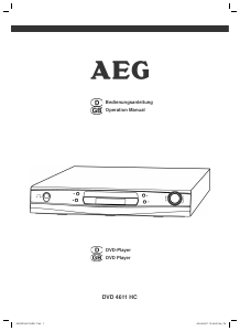 Bedienungsanleitung AEG DVD 4611 HC DVD-player