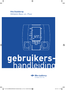 Handleiding Itho Daalderop Cenvax VAG5000 Basic Thermostaat