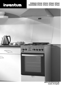 Mode d’emploi Inventum XFG52 Cuisinière