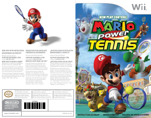 Manual Nintendo Wii New Play Control! Mario Power Tennis