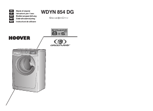 Mode d’emploi Hoover WDYN 854 DG Lave-linge séchant