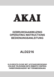 Handleiding Akai ALD2216 LCD televisie