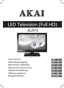 Handleiding Akai AL2415 LED televisie