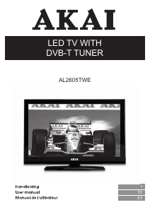 Handleiding Akai AL2605TWE LED televisie