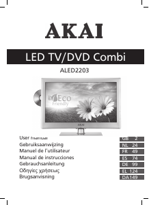 Handleiding Akai ALED2203 LED televisie