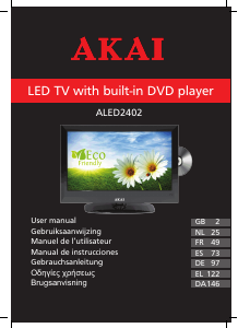 Handleiding Akai ALED2402 LED televisie