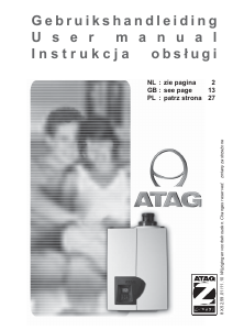 Instrukcja ATAG A244C Kocioł ogrzewania