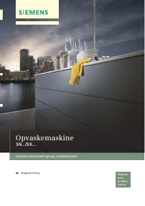 Brugsanvisning Siemens SN64E007EU Opvaskemaskine