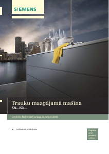 Rokasgrāmata Siemens SN64E007EU Trauku mašīna