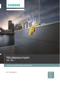 Kasutusjuhend Siemens SN65M001EU Nõudepesumasin