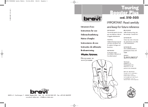 Manual de uso Brevi Touring Sport Asiento para bebé