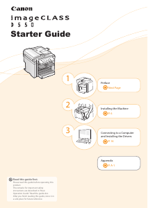 Manual Canon imageClass D550 Multifunctional Printer
