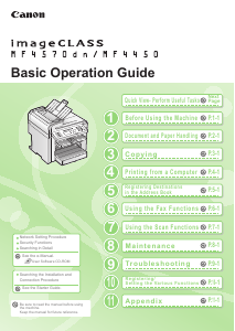 Manual Canon imageClass MF4570dn Multifunctional Printer