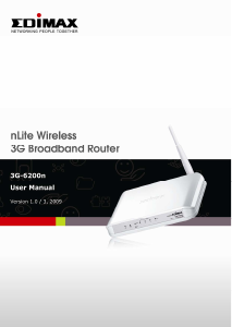 Manual Edimax 3G-6200n Router