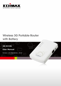 Handleiding Edimax 3G-6218n Router