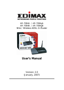 Handleiding Edimax AR-7084B Router